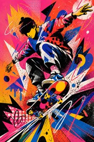 Sk8 - Metalický obraz 60x40cm