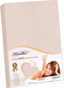 Bellatex Froté prestieradlo Kamilka púdrová ružová, 120 x 200 cm