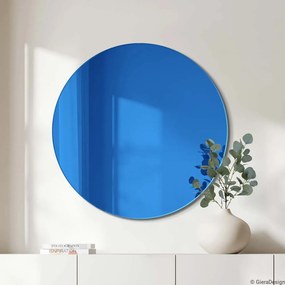 Zrkadlo Round Blue Rozmer: Ø 100 cm