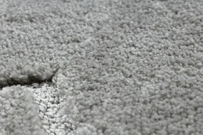 Kúpeľňový koberček SUPREME LINES línie, sivý kruh