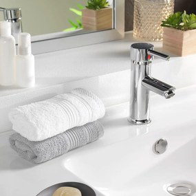 Biely froté bavlnený uterák 30x50 cm Tendresse – douceur d'intérieur