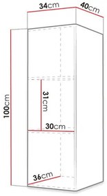 Skrinka Torro I 100 (biela). Vlastná spoľahlivá doprava až k Vám domov. 1123156