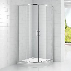Roltechnik Štvrťkruhový sprchovací kút OBR2 90 cm 90 cm
