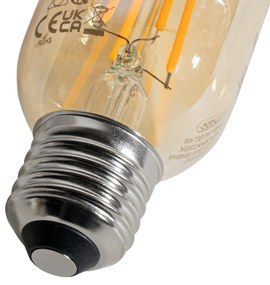 Sada 5 ks E27 Stmievateľná LED zlatá T45 4W 300 lm 2200K