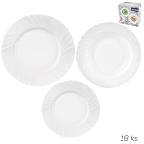 Sklenená jedálenská súprava 18 ks Luna – Orion