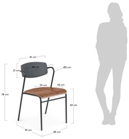Prírodná stolička Casper 78 × 49 × 48 cm LA FORMA