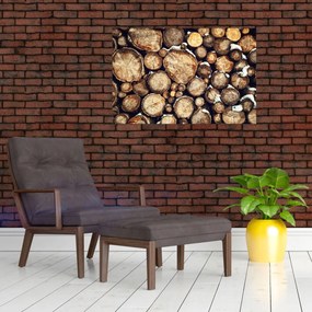 Obraz - Drevo v snehu (90x60 cm)