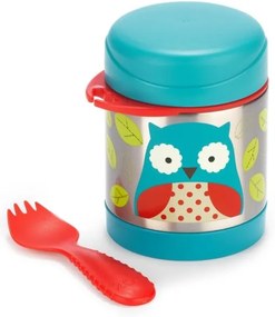 Skip Hop - Termoska na jedlo s lyžičkou/vidličkou ZOO 325 ml sova