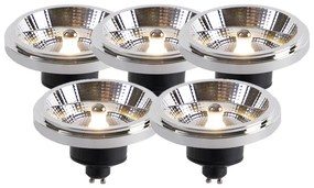 Sada 5 LED žiaroviek GU10 AR111 11W 820lm 3000K