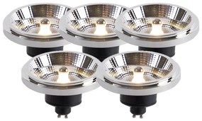 Sada 5 ks GU10 LED svietidiel AR111 11W 820 lm 3000K