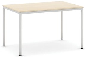 Jedálenský stôl, 1200 x 800 mm, sivá podnož, breza