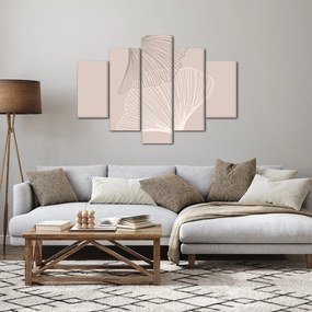 Obraz - Béžové listy N⁰2 (150x105 cm)