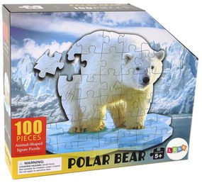 Lean Toys Puzzle 100 dielikov – Ľadový medveď