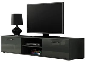 TV stolík 180 Boho B3, Farby: čierny / čierny lesk