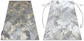 Koberec DE LUXE 2087 Jodelka Chevron vintage - zlatý / sivý