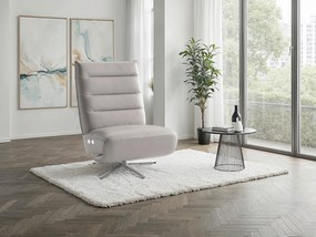 XXXLutz RELAXAČNÉ KRESLO, koža, svetlosivá Sit & More - Online Only obývacie izby - 000144038019