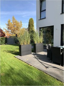 Kvetináč ELEMENTO, sklolaminát, šírka 88 cm, antracit