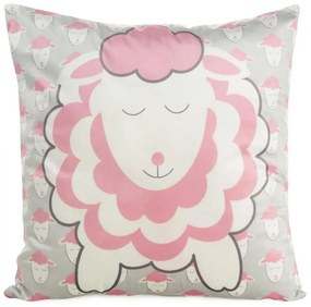 Obliečka na vankúš D91/PO/Kds/7A 45x45 Zamatová strieborná ružová 404162