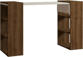 Pracovný stôl Handy Walnut and White