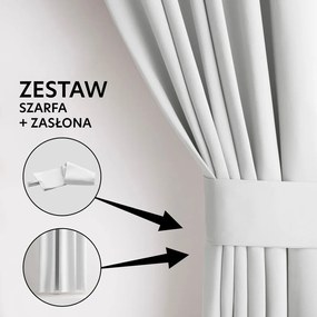 Biely zatemňovací záves 140x245 cm Eyelets – Restilo