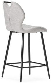 Béžové čalúnené barové stoličky v súprave 2 ks (výška sedadla 65 cm) Muli – Marckeric