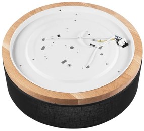 Brilagi - LED Stropné svietidlo BELLADONNA 3xE27/15W/230V pr. 50 cm čierna/dub