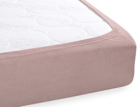 Detské froté napínacie prestieradlo do postieľky FR-024 Hnedoružové 70 x 140 x 10 cm - do postieľky