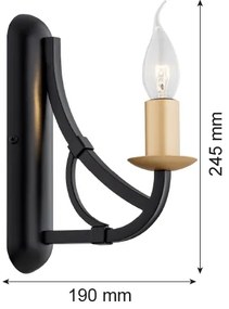 Argon 8355 - Nástenné svietidlo LORENZO 1xE14/7W/230V