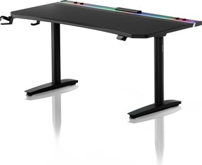 Elektrický herný stôl RGB s držiakmi, čierny, 160 cm: Diablo X-Forge 1600