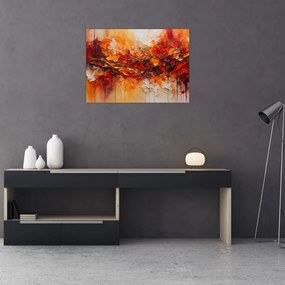 Sklenený obraz - Abstrakcia (70x50 cm)