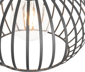 Moderné závesné svietidlo čierne 3-svetlo - Saffira