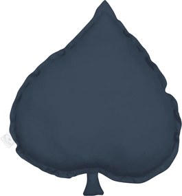 Ľanový vankúš lipový list grafitová 38×43 cm