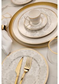 68-dielna jedálenská súprava v pestrofarebnom prevedení z kostného porcelánu