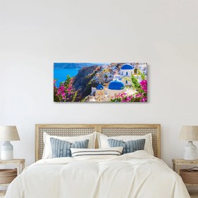 Obraz - Santorini, Grécko (120x50 cm)