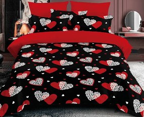 Obliečky Srdiečka 1 Bavlna 7-dielna súprava