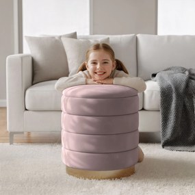 Taburet Luna růžový