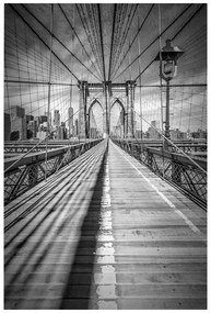 Plagát, Obraz - Melanie Viola - NEW YORK CITY Brooklyn Bridge, (40 x 60 cm)