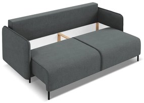 Tmavosivá rozkladacia/s úložným priestorom pohovka 226 cm Luana – Makamii