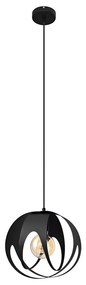 Luster na lanku MOONLIGHT 1xE27/15W/230V čierna