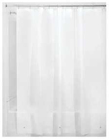 Biely sprchový záves iDesign, 200 x 180 cm