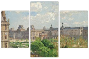 Obraz - Camille Pissarro, Place du Carrousel, Paris, reprodukcia (90x60 cm)