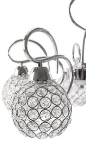 Toolight - Krištáľové závesné svietidlo 5xE27 60W 300750, chrómová, OSW-05687