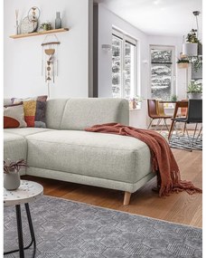 Béžová rozkladacia/s úložným priestorom rohová pohovka (pravý roh/do L) Classy Sophie – Miuform