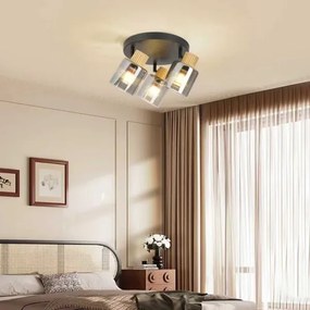 Brilagi - Bodové svietidlo HYGGE 3xE14/15W/230V čierna/dymová