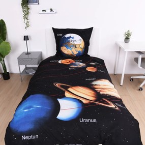 Herding Bavlnené obliečky Vesmír, 135 x 200 cm, 80 x 80 cm