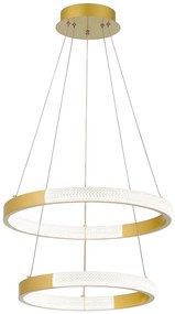 Toolight Toolight, LED závesné osvetlenie, 38W, 3000K, LHJ044-CP2, zlatá, OSW-60027