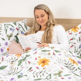 4Home Krepové obliečky Wildflower Bliss, 160 x 200 cm, 70 x 80 cm