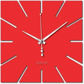 Nástenné hodiny minimalistický štvorcový dizajn | SENTOP X0099
