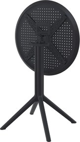 SKY FOLDING Ø60 sklopný záhradný stôl black