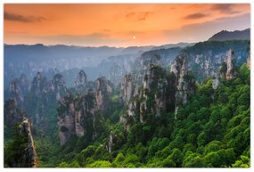 Obraz - Národný lesný park Zhangjiajie (90x60 cm)